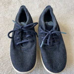 Allbirds wool runner mizzle navy blue sz 9
